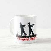Zombies hassen Schnellimbiß Kaffeetasse (Vorderseite Links)
