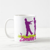 Zombies hassen Schnellimbiß (Mädchen) Kaffeetasse (Links)