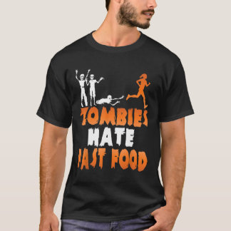 Zombies hasst schnelles Funny Halloween T-Shirt
