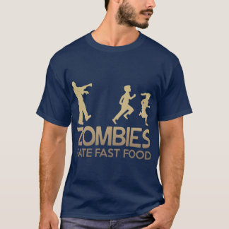 Zombies Hate Fast Food Familie Mädchen Freund Fami T-Shirt