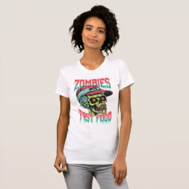 Zombies Hate Fast Food | Funny Women’s Halloween  T-Shirt