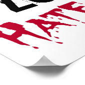 Zombies Hate Fast Food Poster (Ecke)