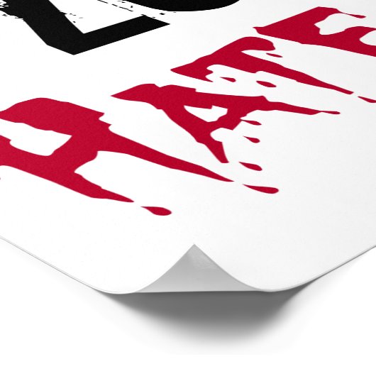 Zombies Hate Fast Food Poster (Ecke)