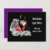 Zombies Hochzeitszubehör für Brautbäume anpassen Einladung (Vorne/Hinten)