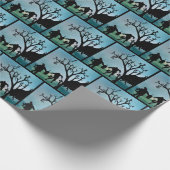 Zombies im Friedhof wachsen Geschenkpapier (Ecke)