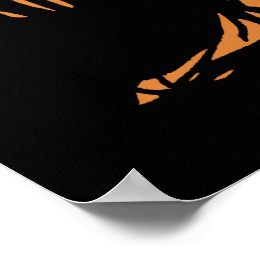 Zombies im Halloween Jack-o'-Lantern Pumpkin Poster (Ecke)