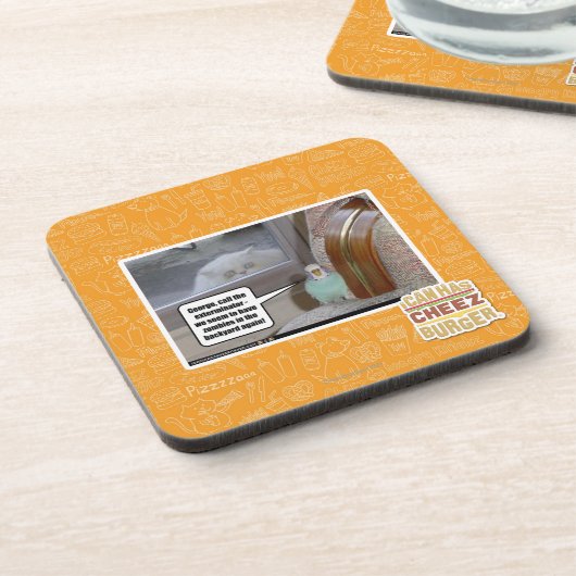 Zombies im Hinterhof Getränkeuntersetzer (Linke Seite)