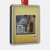 Zombies im Hinterhof Ornament Aus Metall (Rechts)