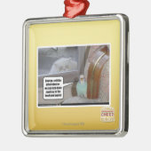 Zombies im Hinterhof Ornament Aus Metall (Links)