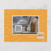 Zombies im Hinterhof Postkarte (Vorderseite)