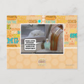 Zombies im Hinterhof Postkarte (Vorderseite)