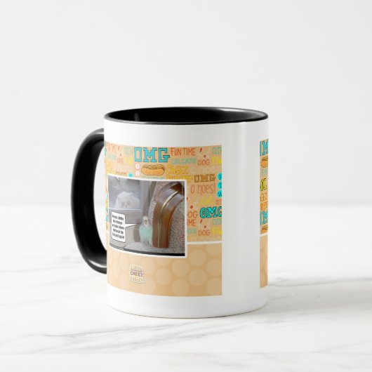 Zombies im Hinterhof Tasse (Vorderseite Links)