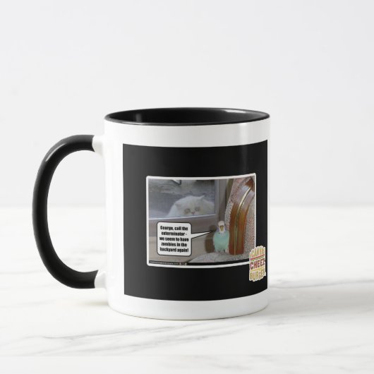 Zombies im Hinterhof Tasse (Links)