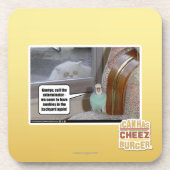 Zombies im Hinterhof Untersetzer (Vorderseite)