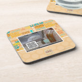 Zombies im Hinterhof Untersetzer (Linke Seite)