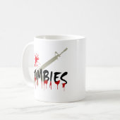 Zombies-Jäger Kaffeetasse (Vorderseite Links)