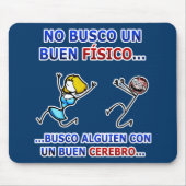 Zombies - keine busco UNO buen físico… Mousepad (Vorne)