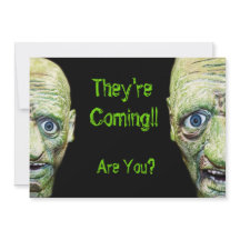 Zombies kommen Beängstigenden Halloween doppelseit