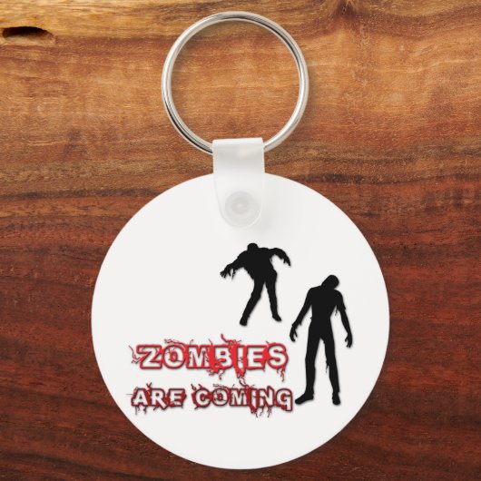 Zombies kommen schlüsselanhänger (Vorderseite)