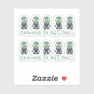 Zombies...kommt zu dir! aufkleber