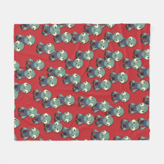 Zombies...kommt zu dir! fleecedecke (Vorderseite (Horizontal))