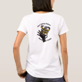 Zombies können nicht oben schwimmen T-Shirt (Rückseite)