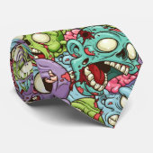 Zombies Krawatte (Gerollt)