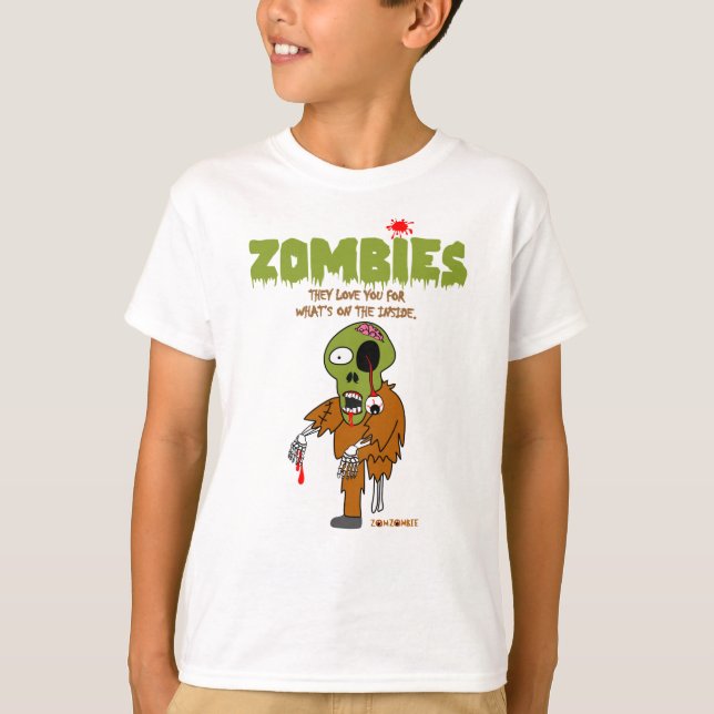 Zombies Liebe für das, was innen ist T-Shirt (Vorderseite)