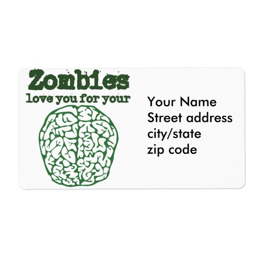Zombies Liebe für Ihr BRAIN (Vorne)