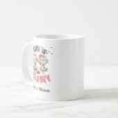 Zombies-Liebe ist braines Halloween-Monogramm Kaffeetasse (Vorderseite Links)