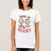 Zombies Liebe ist HirnHalloween-T - Shirt (Vorderseite)