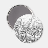 Zombies! Magnet (Vorderseite/Rückseite)
