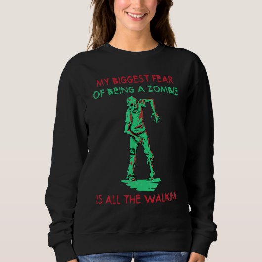 Zombies - Mama - Walking - Übung - Halloween Sweatshirt (Vorderseite)