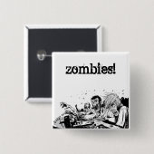 Zombies mit Gewehren Button (Vorne & Hinten)