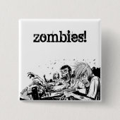 Zombies mit Gewehren Button (Vorderseite)