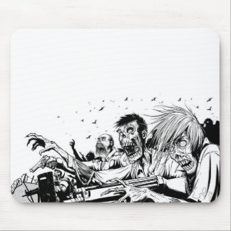 Zombies mit Gewehren Mousepad