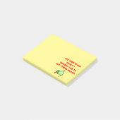 Zombies mögen dumme Gehirne Post-it Klebezettel (angewinkelt)
