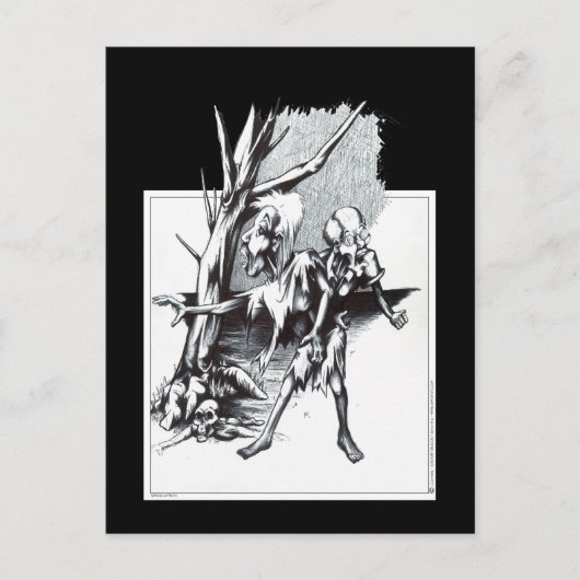Zombies Postkarte (Vorderseite)