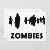 Zombies Postkarte (Vorne/Hinten)