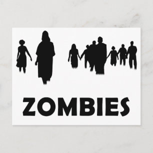 Zombies Postkarte