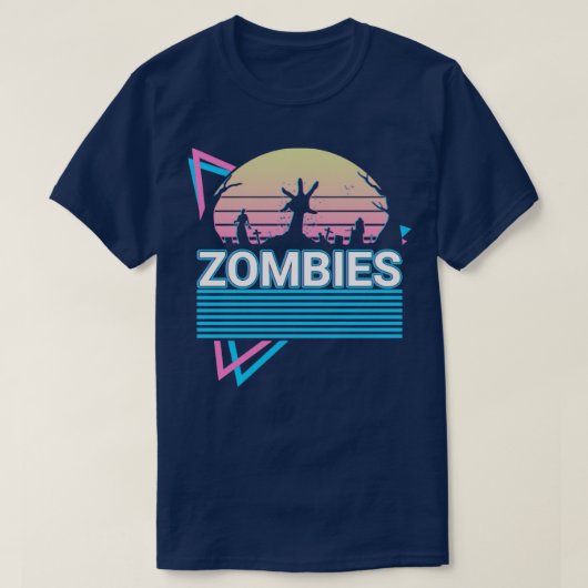 Zombies Retro T-Shirt (Design vorne)