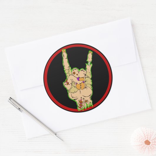 Zombies Rock Aufkleber (alte Version) (Umschlag)