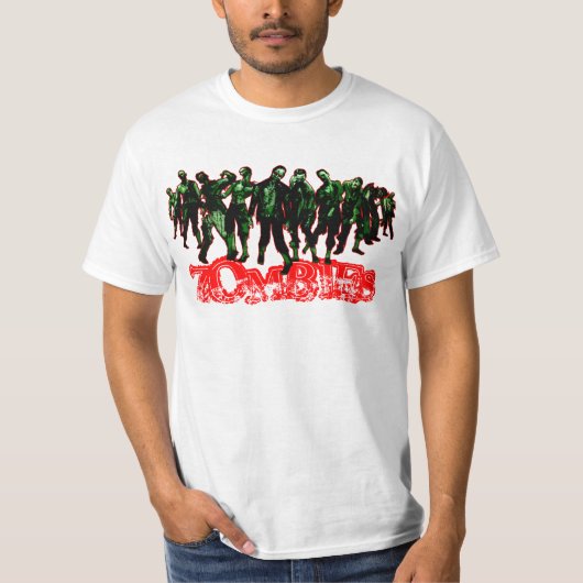 ZOMBIES - roter Schlagmann - weißes Shirt (Vorderseite)