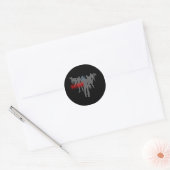 Zombies Runder Aufkleber (Umschlag)