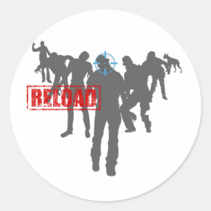 Zombies Runder Aufkleber