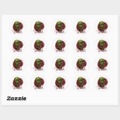 Zombies Runder Aufkleber (Blatt)