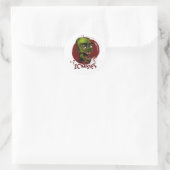 Zombies Runder Aufkleber (Tasche)