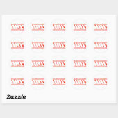 Zombies Runder Aufkleber (Blatt)