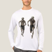 zombies running Tri-Blend shirt (Vorderseite)