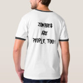 Zombies sind Leute, auch! T-Shirt (Schwarz voll)